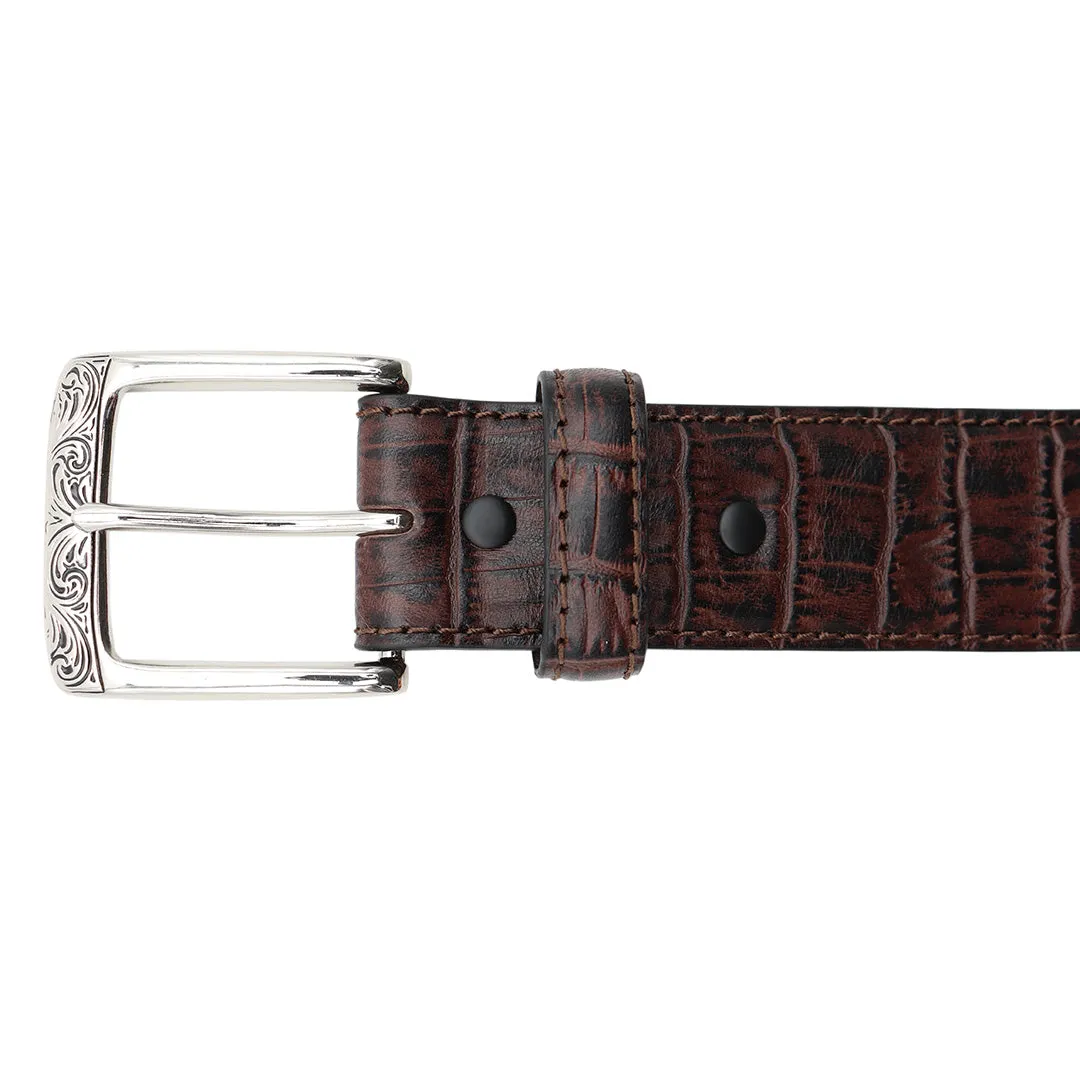 1 1/2” Exotic Alligator Print Belt