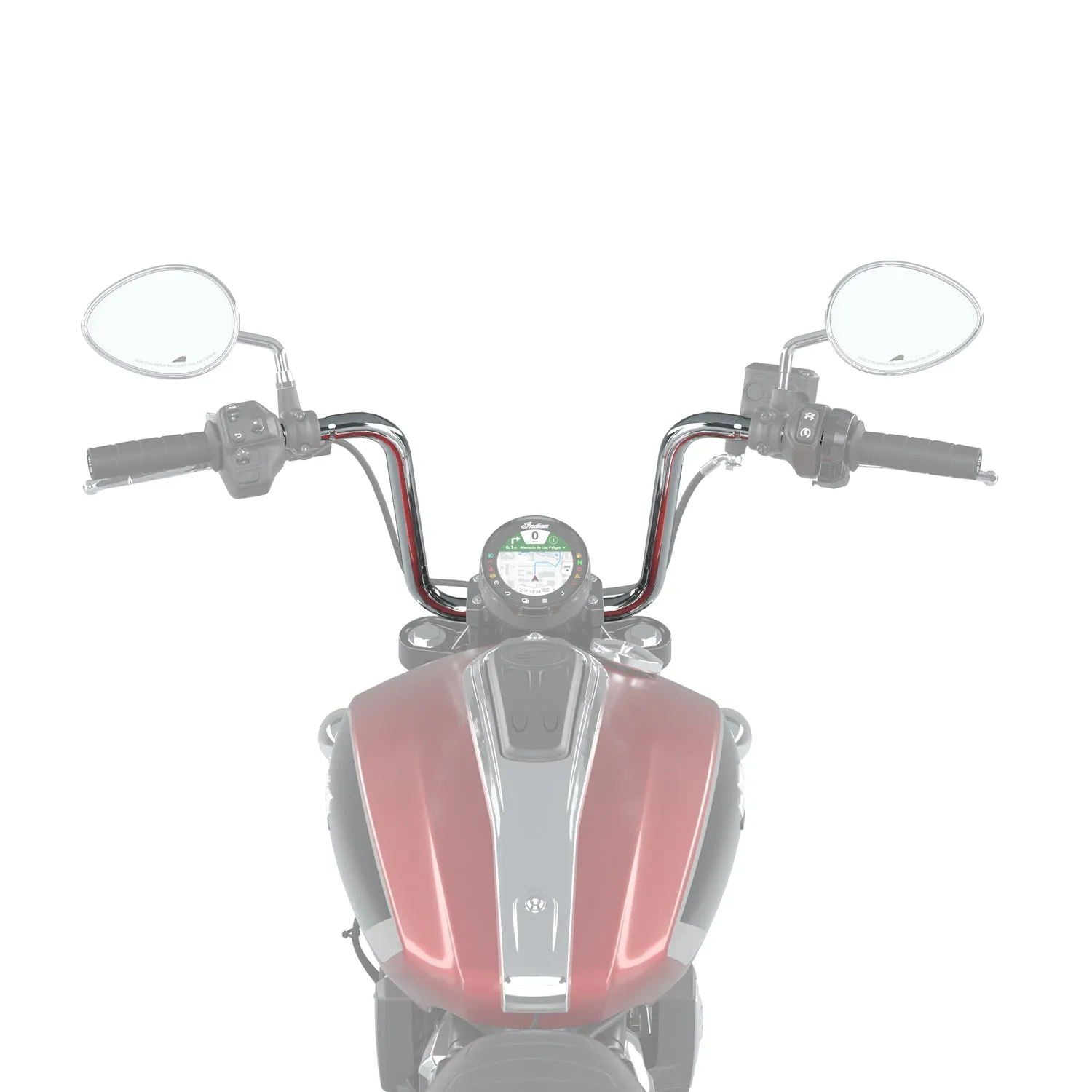 10 in. Ape Hanger Handlebars, Chrome - 2890553-156