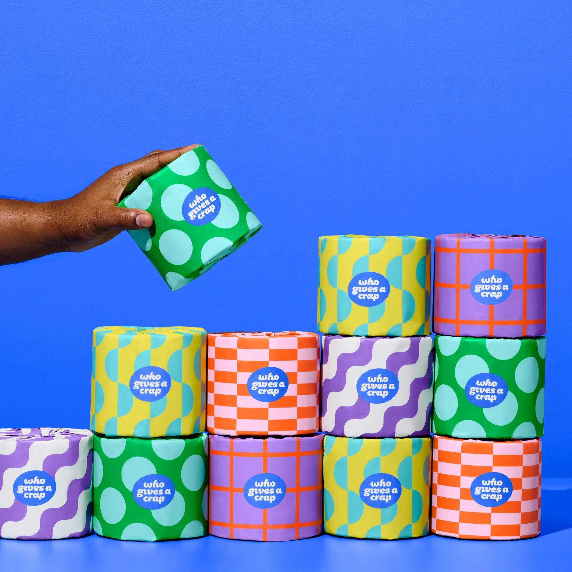 100% Recycled Toilet Paper.