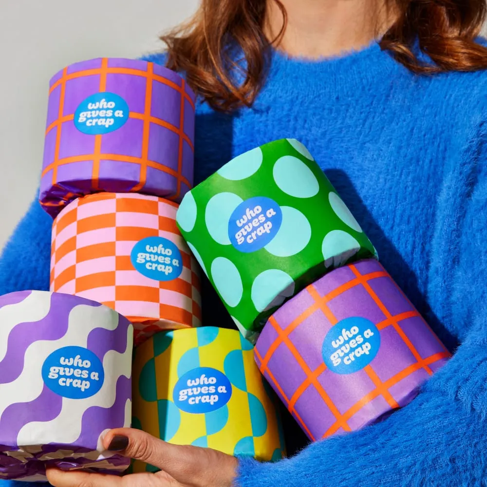 100% Recycled Toilet Paper.
