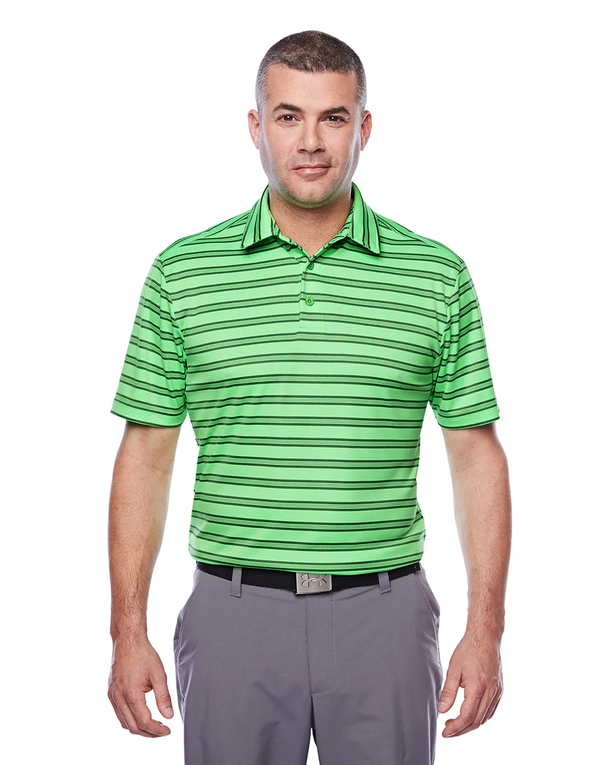 1283704 Under Armour Tech Stripe Polo