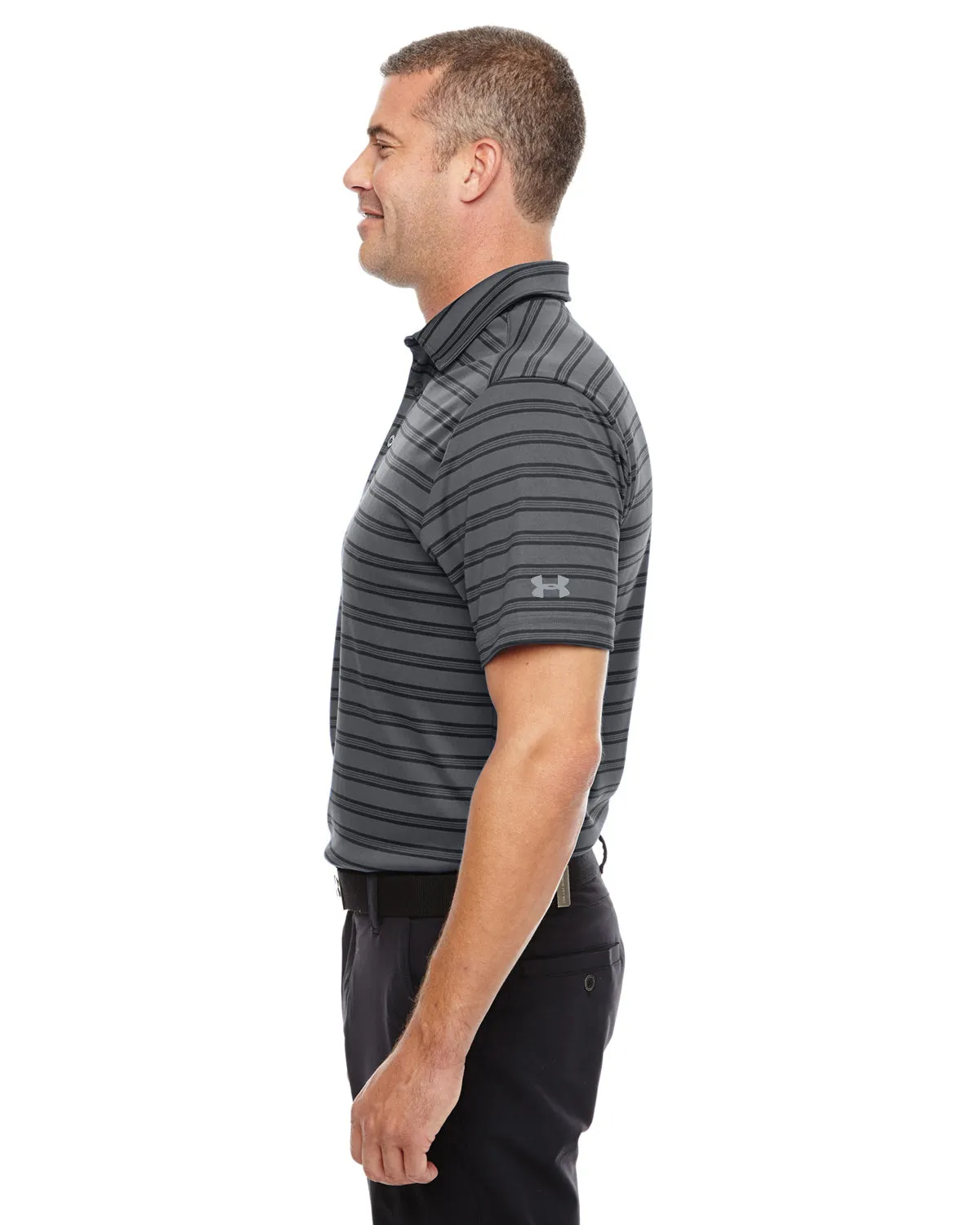 1283704 Under Armour Tech Stripe Polo
