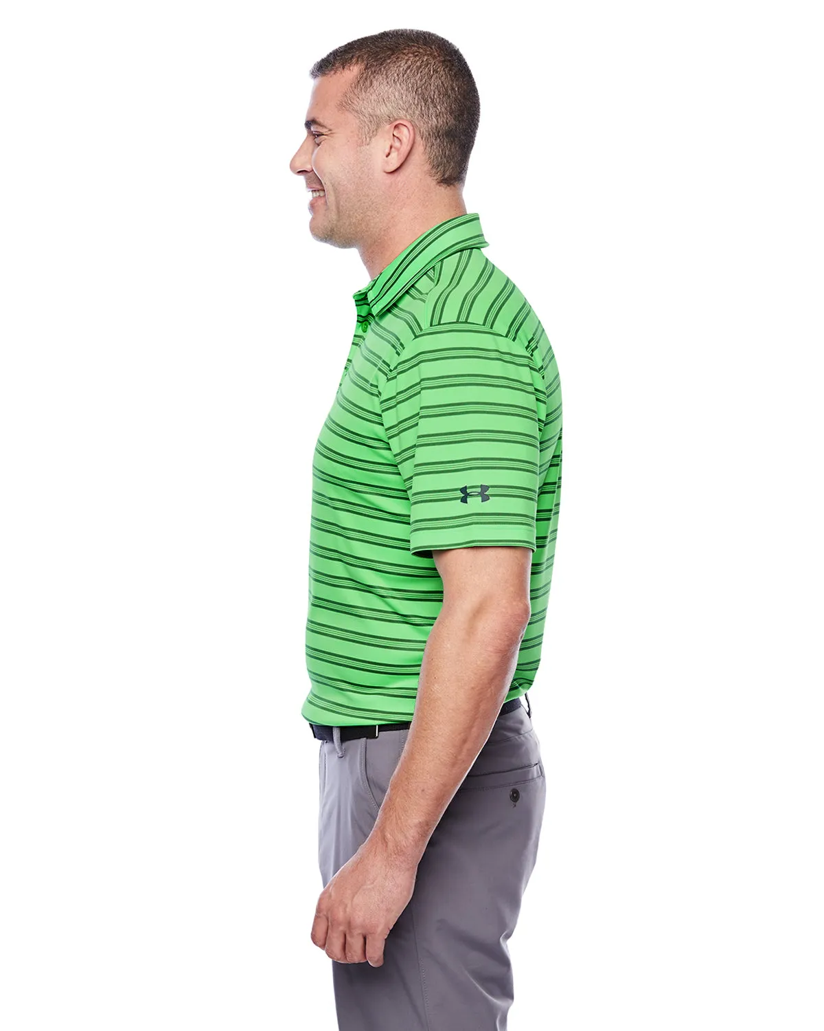 1283704 Under Armour Tech Stripe Polo