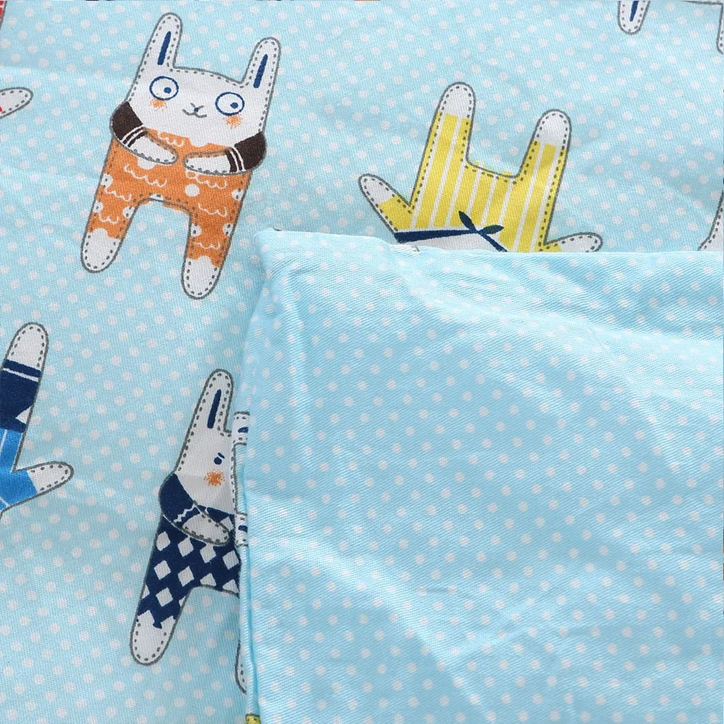 142x105cm Kids Cotton Weighted Blanket Lap Pad Cartoon Print Cover Blue