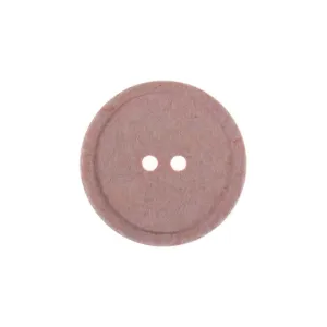15mm Eco Button | 2 Hole | Recycled Cotton | Pink