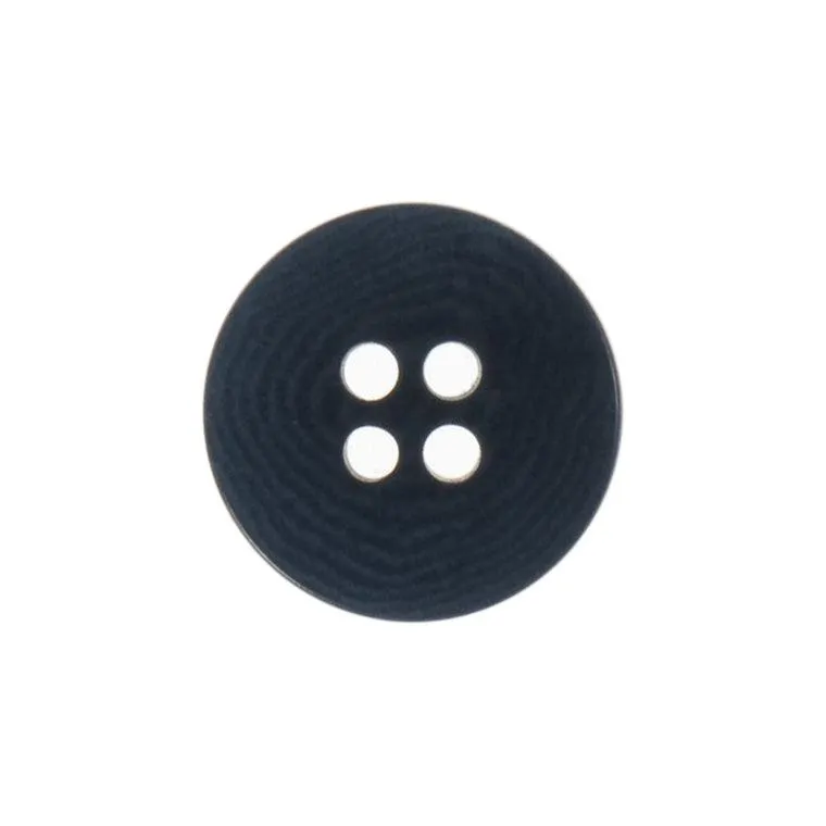 15mm Eco Button | 4 Hole | Corozo | Navy