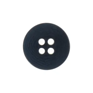 15mm Eco Button | 4 Hole | Corozo | Navy