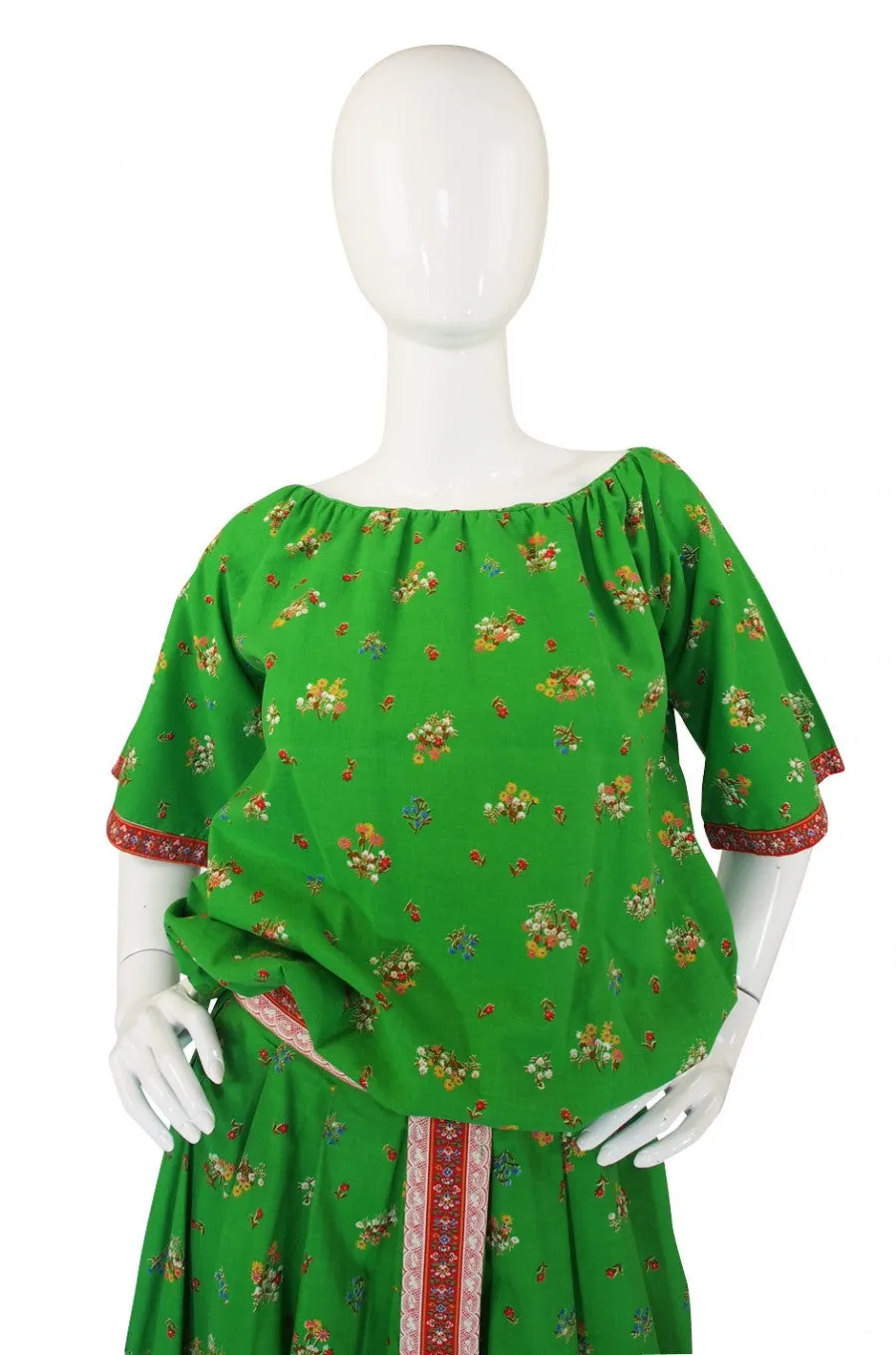 1950s Tina Leser Print Skirt & Top