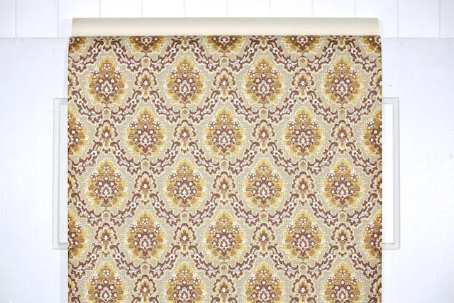 1960s Damask Vintage Wallpaper