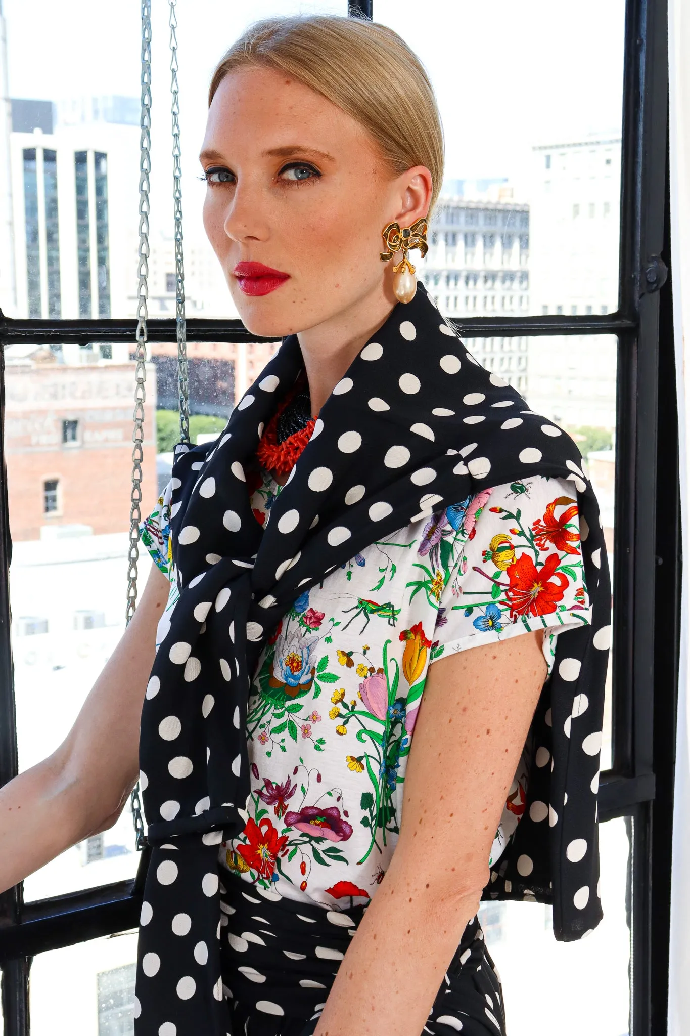 1980s Flora Top