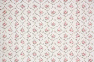 1980s Floral Vintage Wallpaper