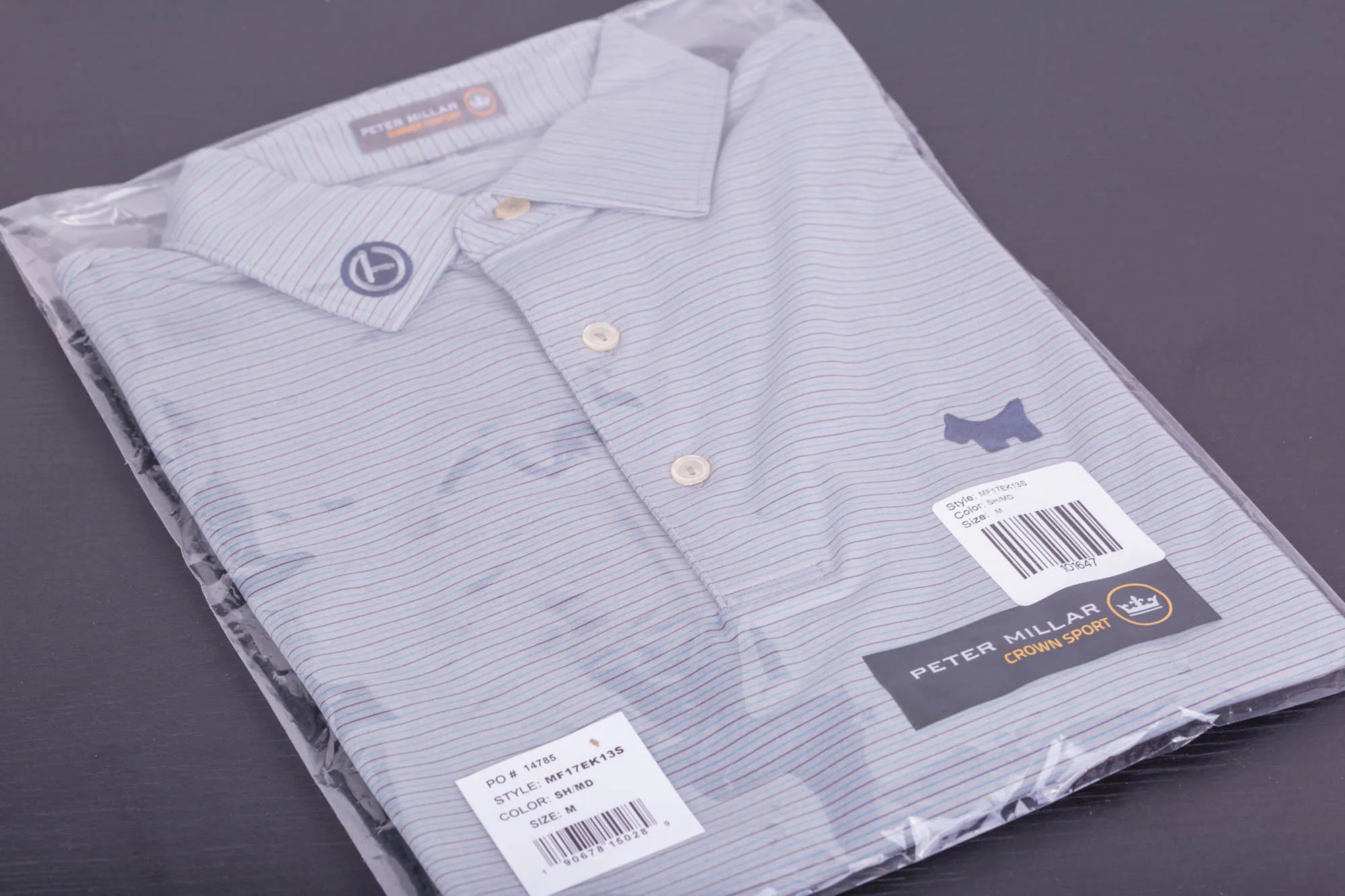 2017 Holiday Tour Tech Chesapeake Stripe Shadow Polo Shirt