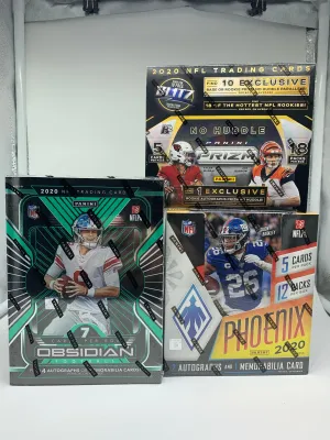 2020 NFL Hobby Mixer, Prizm No Huddle, Phoenix, & Obsidian Tiered Team #4