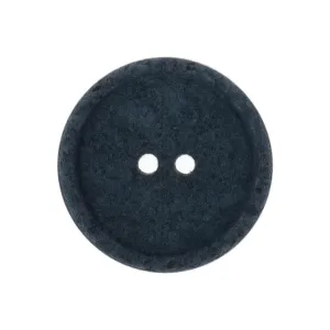 20mm Eco Button | 2 Hole | Recycled Cotton | Navy