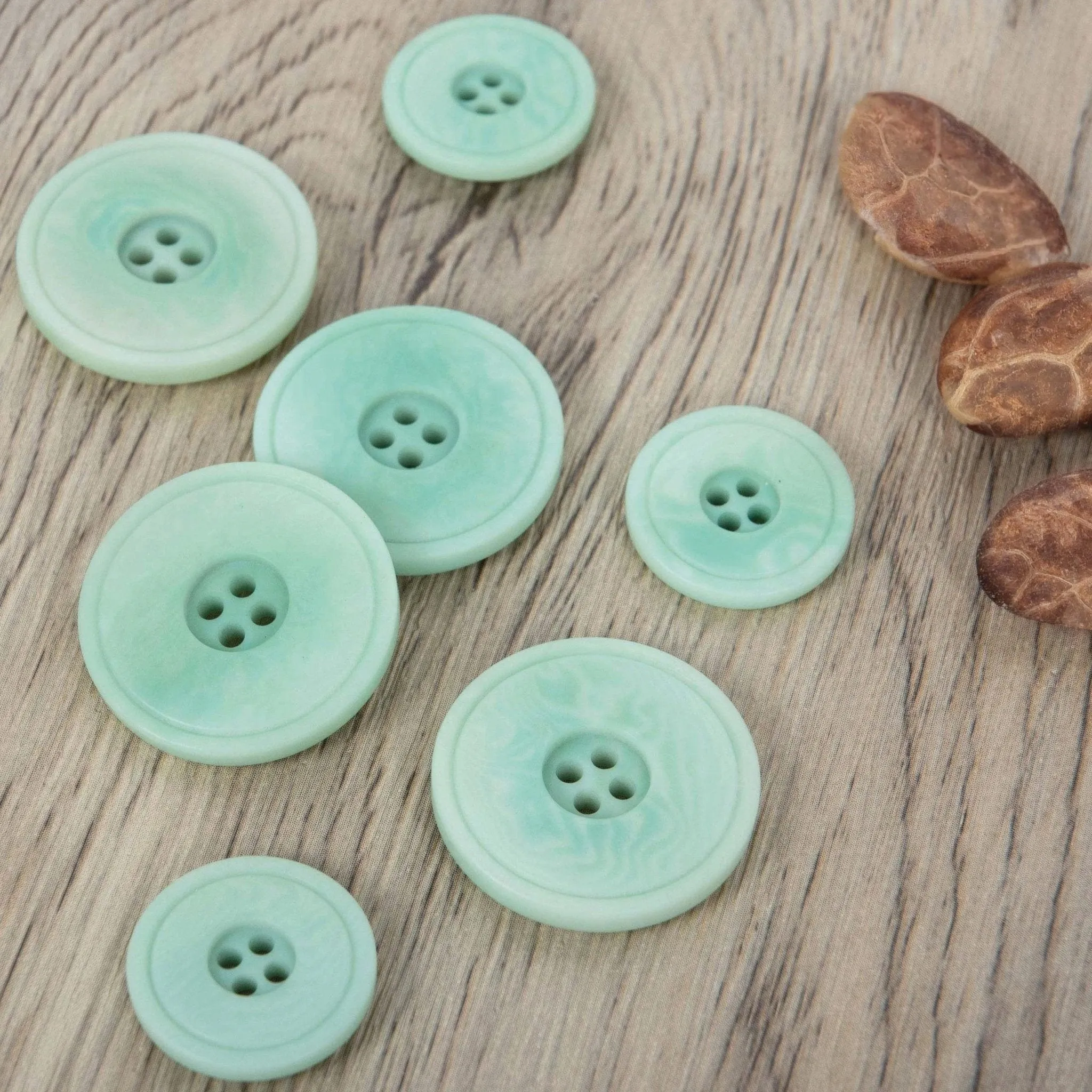 23mm Eco Button | 4 Hole | Corozo | Navy