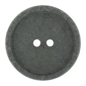 25mm Eco Button | 2 Hole | Recycled Cotton | Grey
