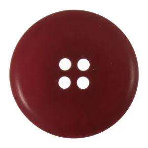 25mm Eco Button | 4 Hole | Corozo | Red