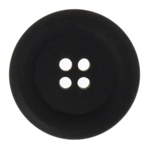 25mm Eco Button | 4 Hole | Hemp | Black