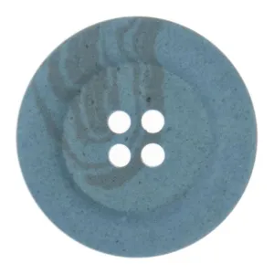 25mm Eco Button | 4 Hole | Hemp | Light Blue