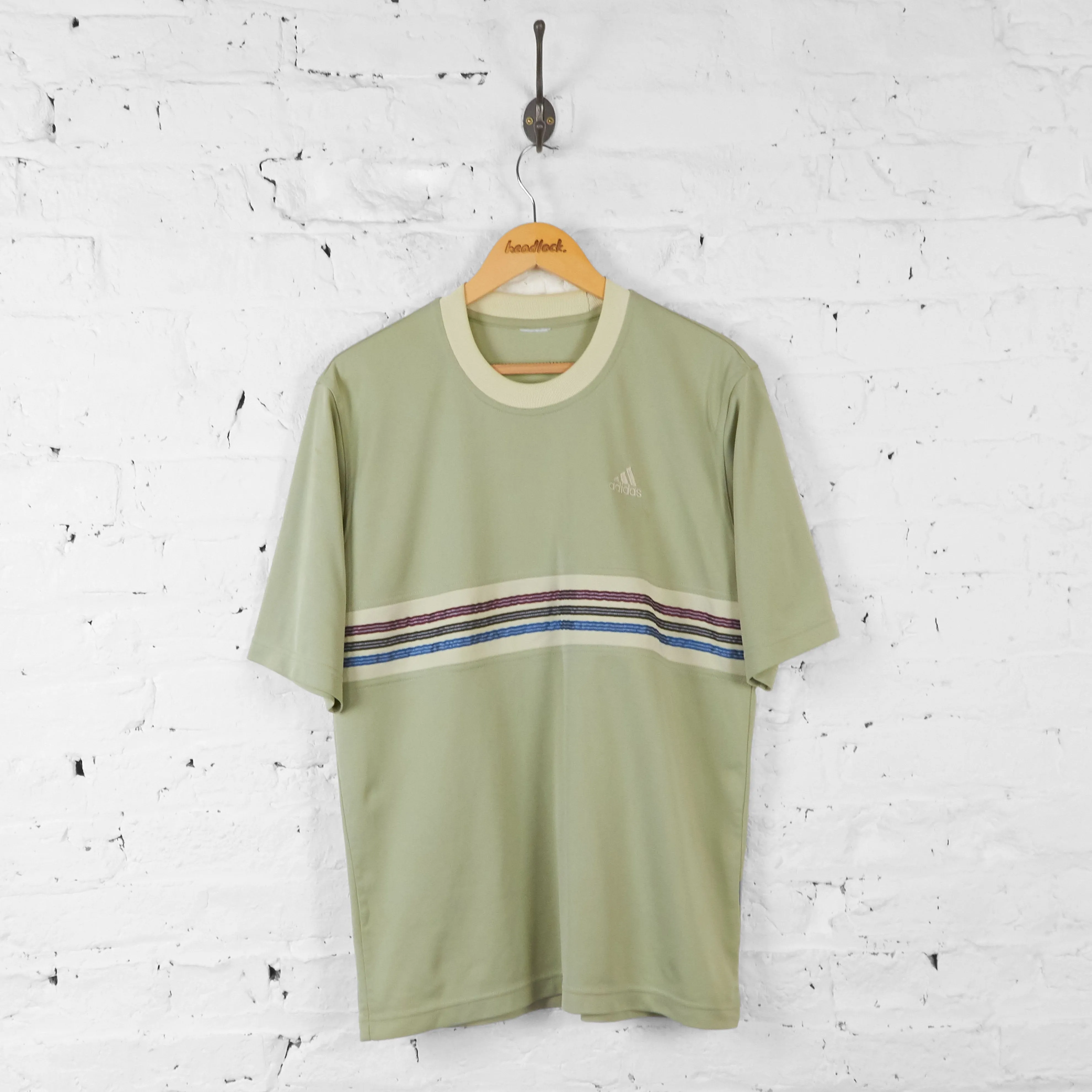 Adidas 90s Sports T Shirt - Beige - L