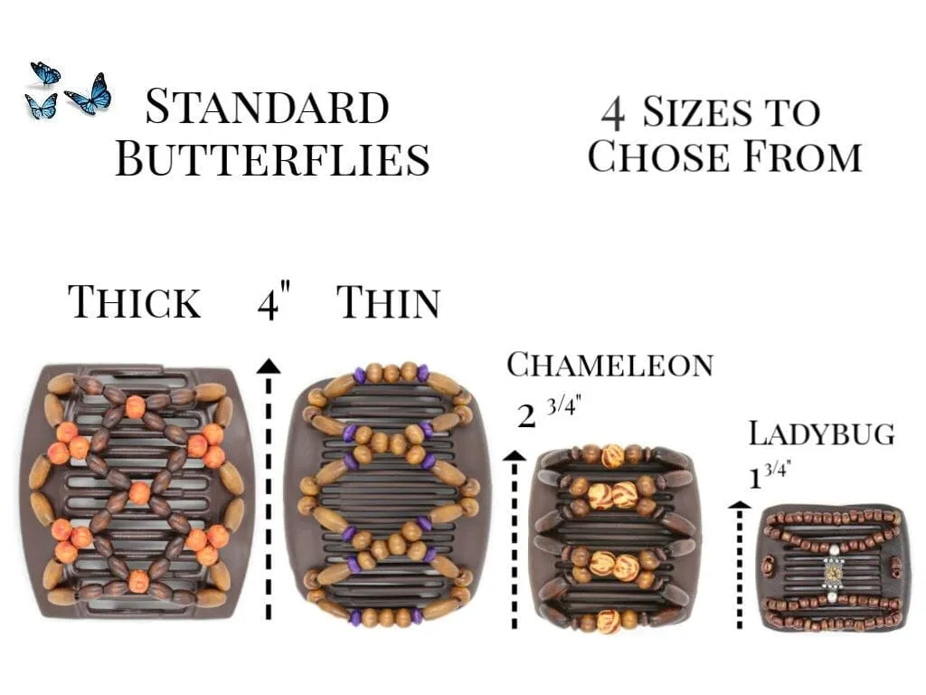 African Butterfly Chameleon Hair Comb - Dupla Blonde 41