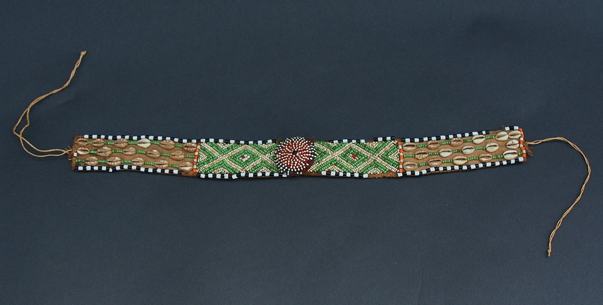 African Royal Kuba Headband/Headdress/Belt Antique Congo D.R.C.