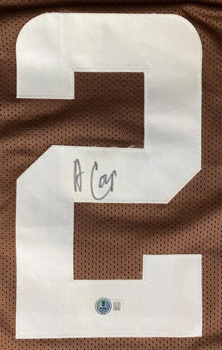 Amari Cooper Cleveland Signed Brown Football Jersey BAS ITP