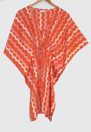 Amisha Short Kaftan | Geri Coral