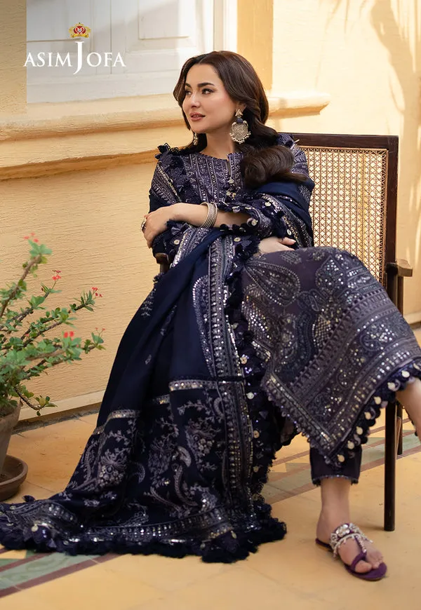 Asim Jofa | Pashmina | Embroidered Twill | AJKI-05