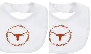 Baby Fanatic Team Color Baby Bibs Gift Set, University of Texas, 2-Count