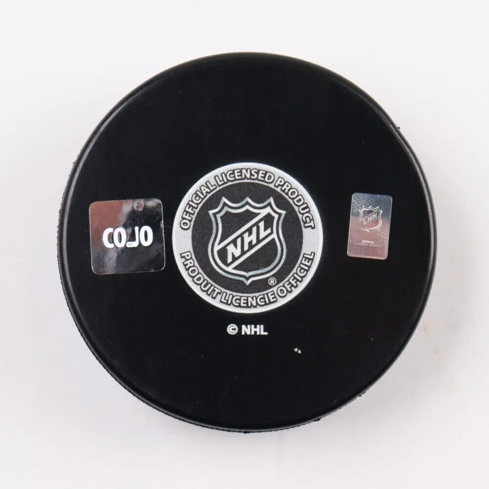 Barclay Goodrow Signed Tampa Bay Lightning Logo Puck Inscribed "SC 20,21" (COJO)