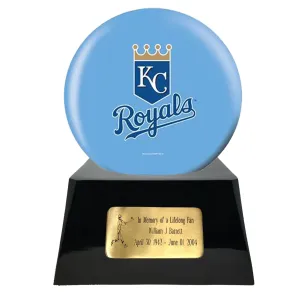 Baseball Trophy Urn Base with Optional Kansas City Royals Team Sphere