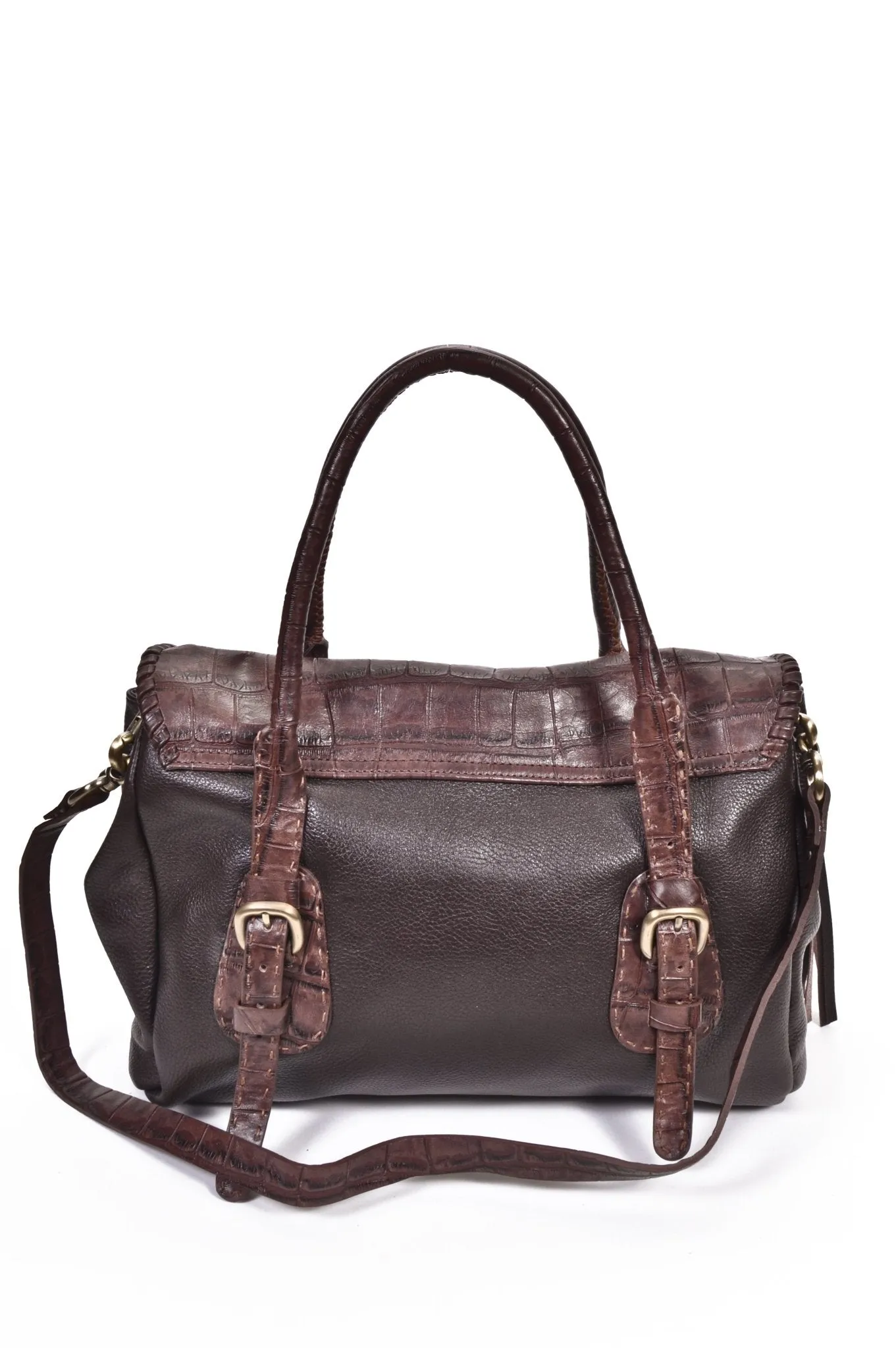 BETSY Brown Croco