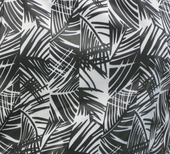 Black And White Bamboo Print Hair Styling Apron