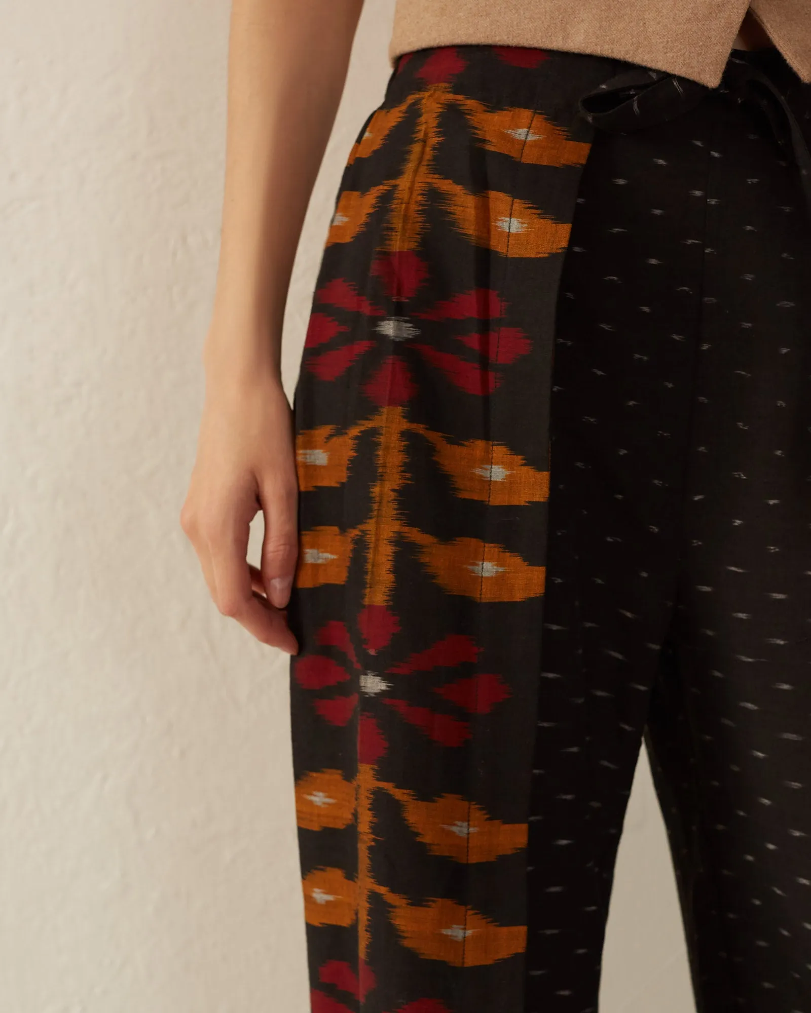 Bonnie Black Bloom Wrap Pant