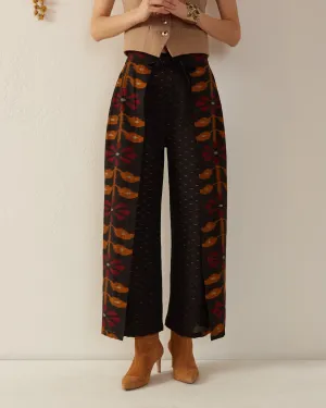Bonnie Black Bloom Wrap Pant