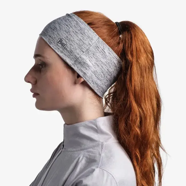 BUFF Coolnet UV Wide Headband - HTR Silver Grey