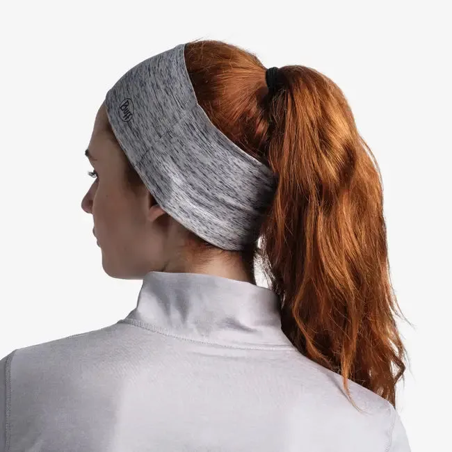 BUFF Coolnet UV Wide Headband - HTR Silver Grey