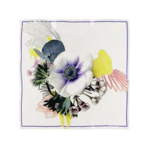 Cacharel CFM937F-Silk scarf Madeleine White