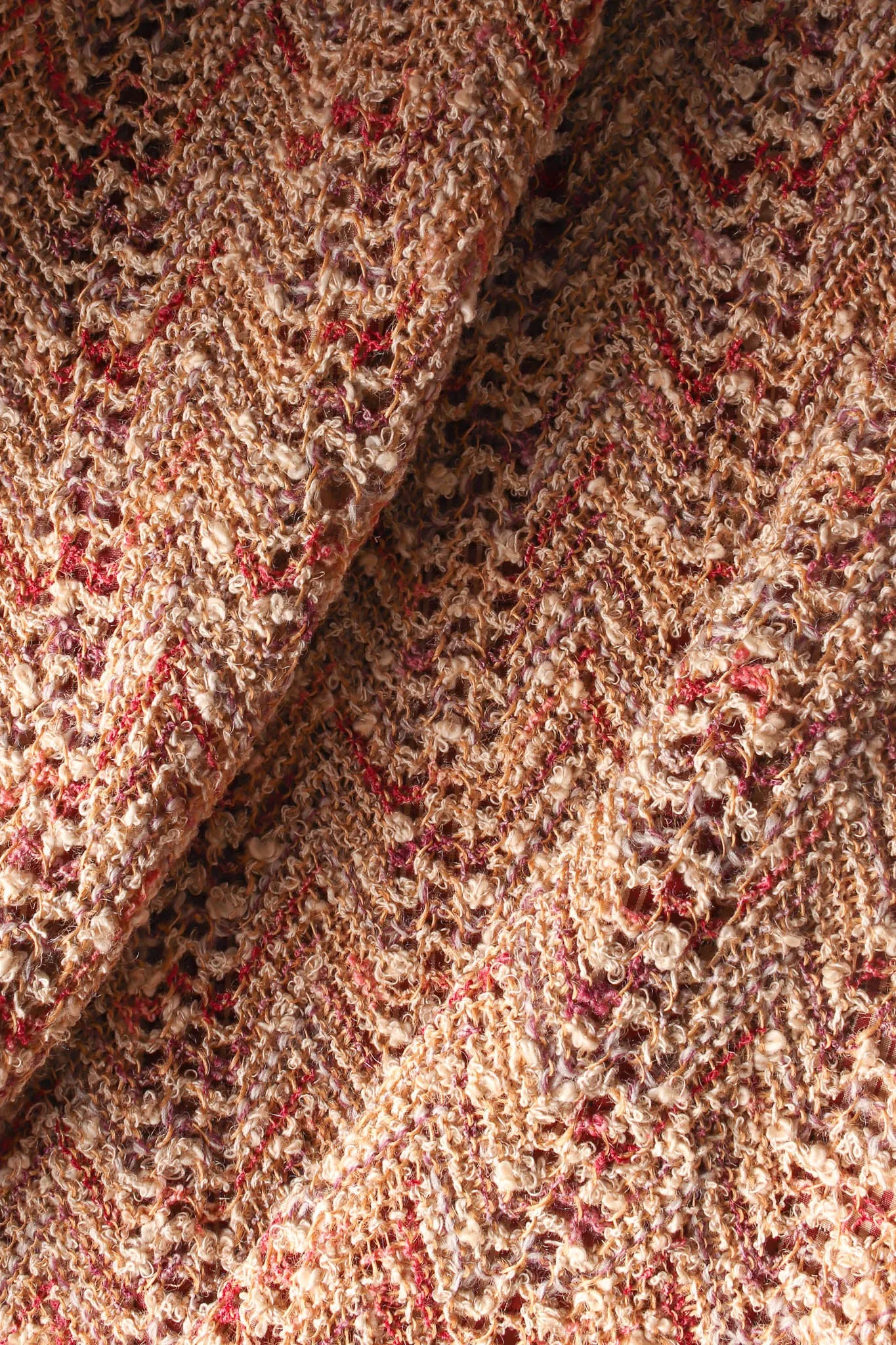 Chevron Knit Cocoon Sweater