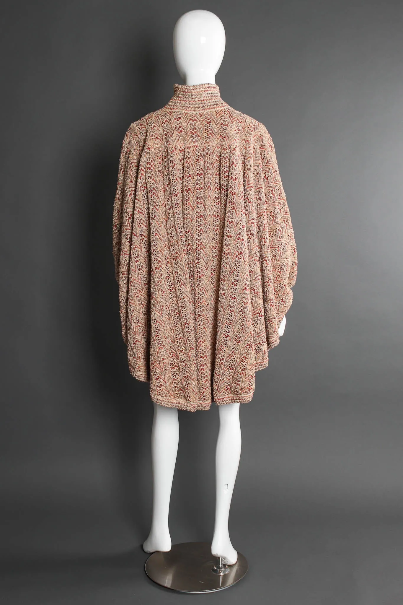 Chevron Knit Cocoon Sweater