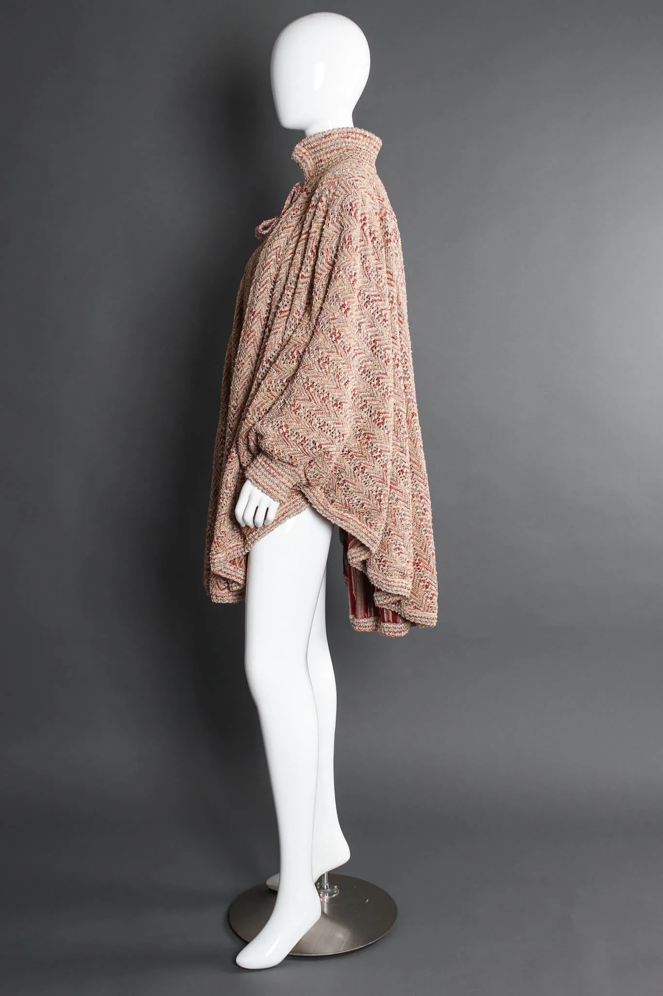 Chevron Knit Cocoon Sweater