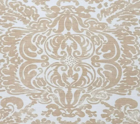 China Seas Fabric: San Marco - Custom Cream on Tinted Belgian Linen / Cotton