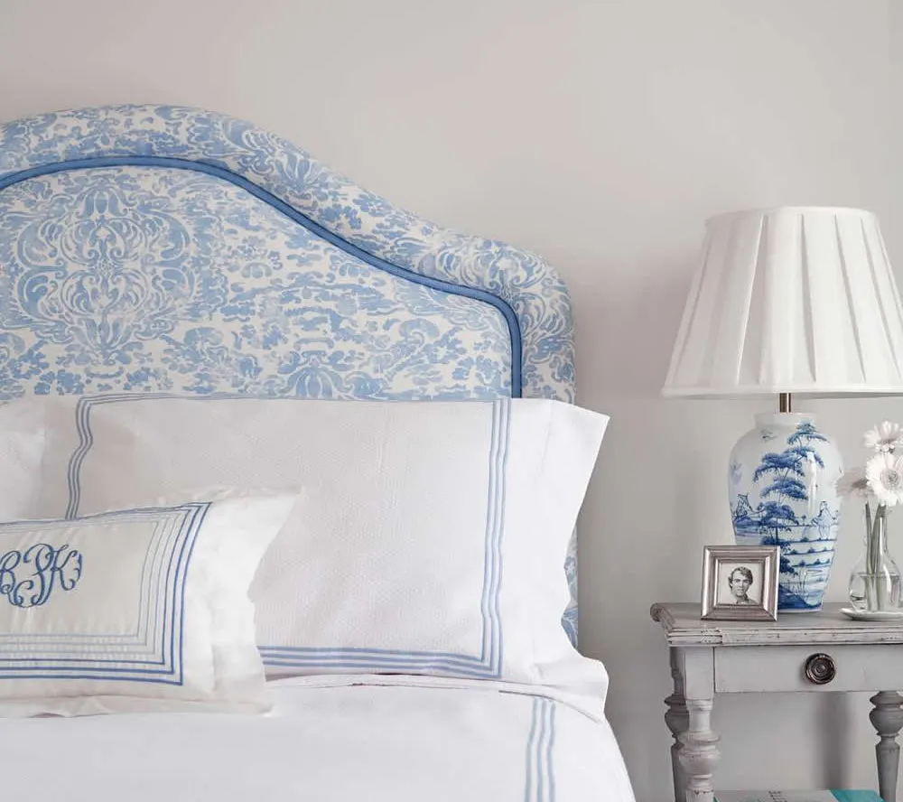 China Seas Fabric: San Marco - Custom Greige on Tinted Belgian Linen / Cotton