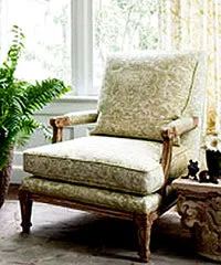 China Seas Fabric: San Marco - Custom Kelly Green on White Belgian Linen / Cotton