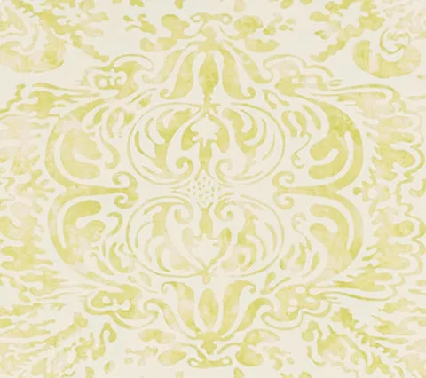 China Seas Fabric: San Marco - Custom New Celadon on Tinted Belgian Linen / Cotton