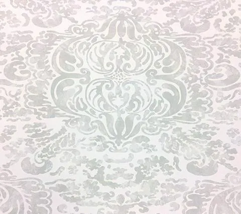 China Seas Wallpaper: San Marco - Custom Bone on Off White Paper (5 yard minimum)