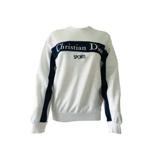 Christian Dior Sports White Logo Sweatshirt