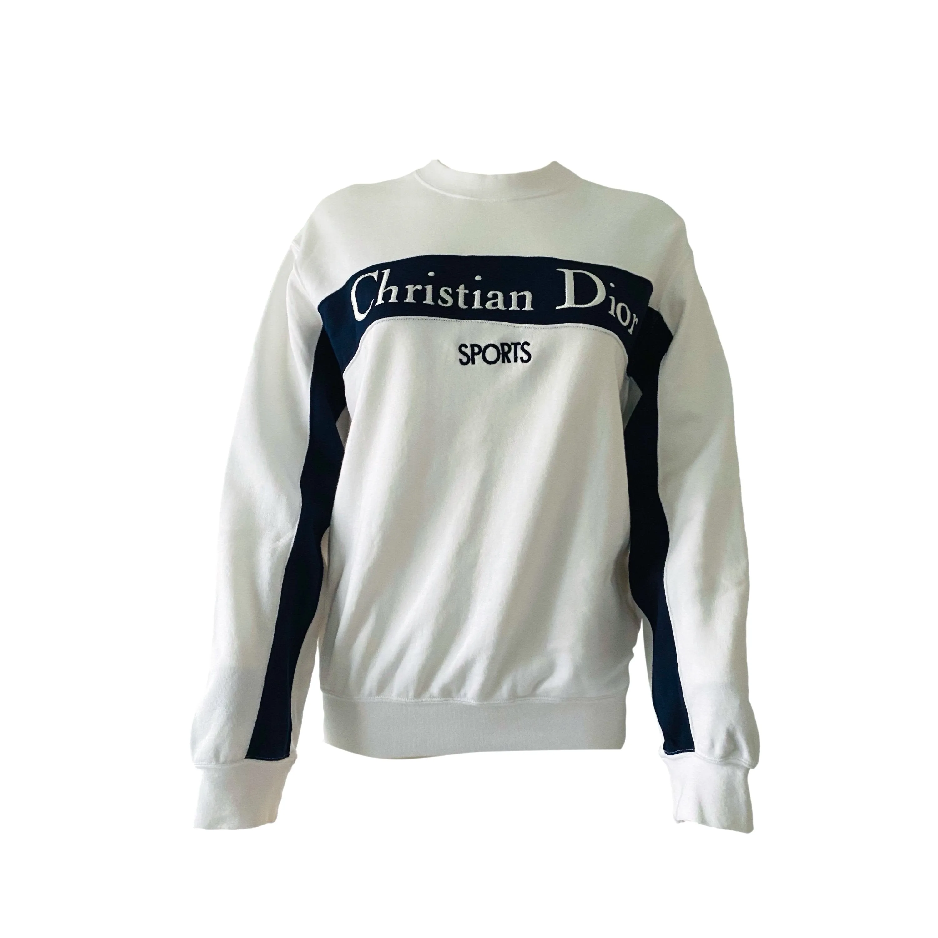 Christian Dior Sports White Logo Sweatshirt