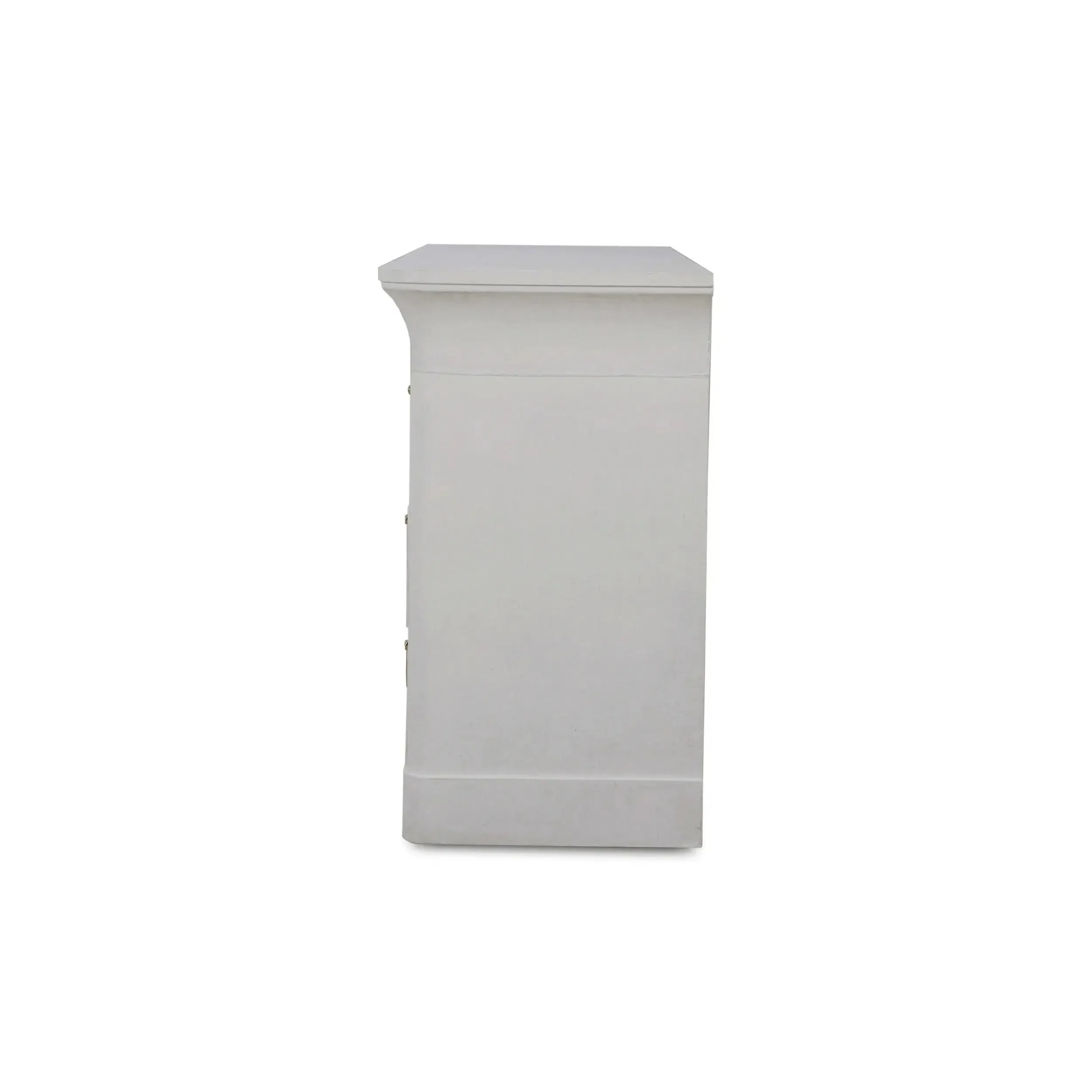 Claremont Linen Wrapped 6 Drawer Dresser in Dove White